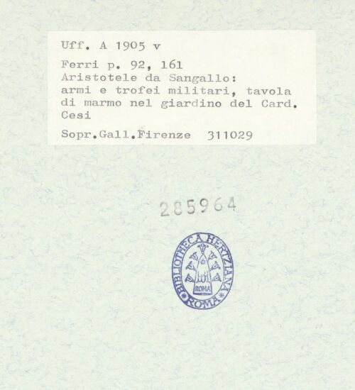 Rückseite von bh285964_recto