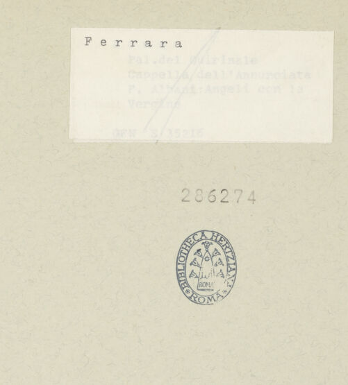 Rückseite von bh286274_recto