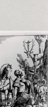 Rückseite von  [http://creativecommons.org/publicdomain/mark/1.0/] Heiliger Eustachius - , bh286865. Foto.