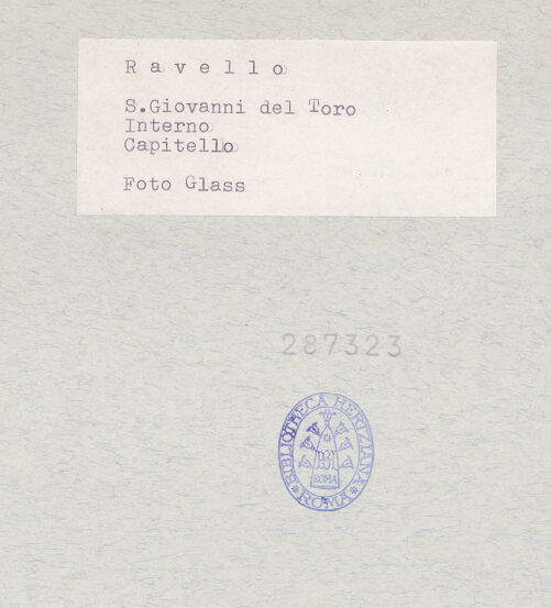 Rückseite von Glass, Dorothy [https://www.deutsche-digitale-bibliothek.de/content/lizenzen/rv-ez/] Kapitell, bh287323_recto. Foto: Glass, Dorothy.