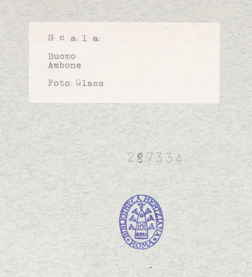 Rückseite von Glass, Dorothy [https://www.deutsche-digitale-bibliothek.de/content/lizenzen/rv-ez/] Teilansicht, bh287334_recto. Foto: Glass, Dorothy.