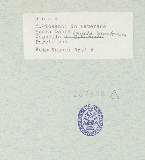 Rückseite von Vasari [https://www.deutsche-digitale-bibliothek.de/content/lizenzen/rv-ez/] Freskenzyklus - Südwand, bh287438_recto. Foto.