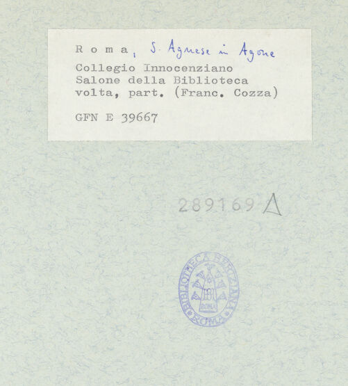 Rückseite von ICCD [https://www.deutsche-digitale-bibliothek.de/content/lizenzen/rv-ez/] Apotheose der Theologie - Detail: Theolgie, bh289169_recto. Foto.