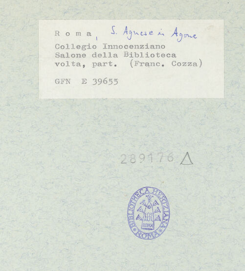 Rückseite von ICCD [https://www.deutsche-digitale-bibliothek.de/content/lizenzen/rv-ez/] Apotheose der Theologie - Detail: Glaube, bh289176_recto. Foto.