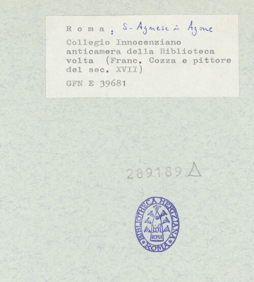 Rückseite von ICCD [https://www.deutsche-digitale-bibliothek.de/content/lizenzen/rv-ez/] Allegorien und Szenen aus der römischen Geschichte - Gesamtansicht, bh289189_recto. Foto.