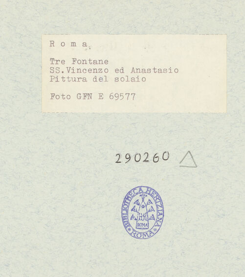 Rückseite von Istituto Nazionale per la Grafica [https://www.deutsche-digitale-bibliothek.de/content/lizenzen/rv-ez/] Fresken - Rankenornament, bh290260_recto. Foto.