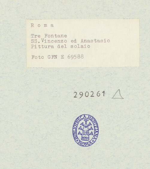 Rückseite von Istituto Nazionale per la Grafica [https://www.deutsche-digitale-bibliothek.de/content/lizenzen/rv-ez/] Fresken - Pfau, bh290261_recto. Foto.