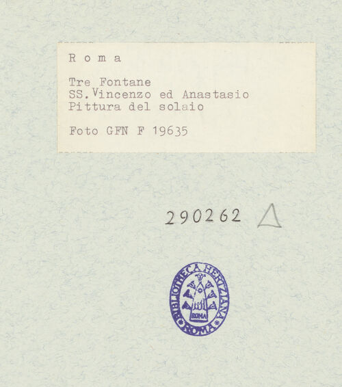 Rückseite von Istituto Nazionale per la Grafica [https://www.deutsche-digitale-bibliothek.de/content/lizenzen/rv-ez/] Fresken - Rankenornament, bh290262_recto. Foto.