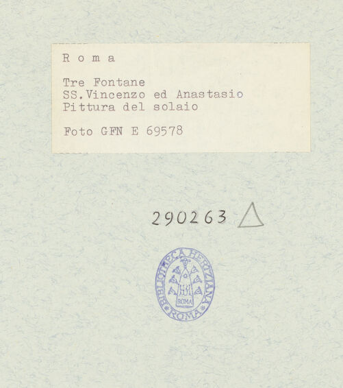 Rückseite von Istituto Nazionale per la Grafica [https://www.deutsche-digitale-bibliothek.de/content/lizenzen/rv-ez/] Fresken - Rankenornament, bh290263_recto. Foto.