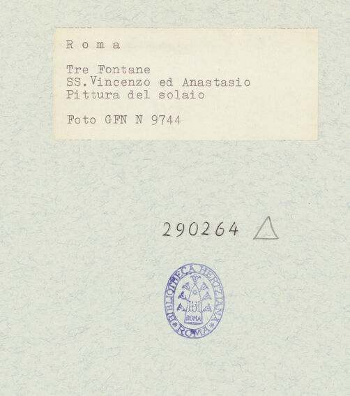 Rückseite von Istituto Nazionale per la Grafica [https://www.deutsche-digitale-bibliothek.de/content/lizenzen/rv-ez/] Fresken - Rankenornament, bh290264_recto. Foto.