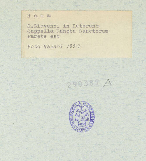 Rückseite von Vasari [https://www.deutsche-digitale-bibliothek.de/content/lizenzen/rv-ez/] Freskenzyklus - Ostwand, bh290387_recto. Foto.