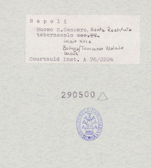 Rückseite von Courtauld Institute of Art [https://www.deutsche-digitale-bibliothek.de/content/lizenzen/rv-ez/] Tabernakel mit Gottvater, Schmerzensmann, Verkündigung und Madonna - Gesamtansicht, bh290500_recto. Foto.