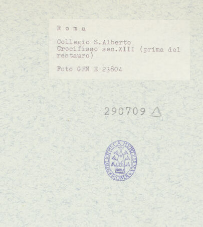 Rückseite von ICCD [https://www.deutsche-digitale-bibliothek.de/content/lizenzen/rv-ez/] Kruzifix - gesamt; vor der Restaurierung, bh290709_recto. Foto.