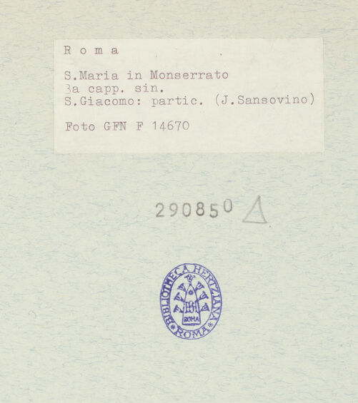 Rückseite von ICCD [https://rightsstatements.org/page/CNE/1.0/] Der heilige Jakob - Detail: linker Arm und Gewand des Heiligen, bh290850_recto. Foto.