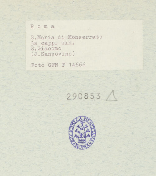 Rückseite von ICCD [https://rightsstatements.org/page/CNE/1.0/] Der heilige Jakob - Gesamtaufnahme, bh290853_recto. Foto.