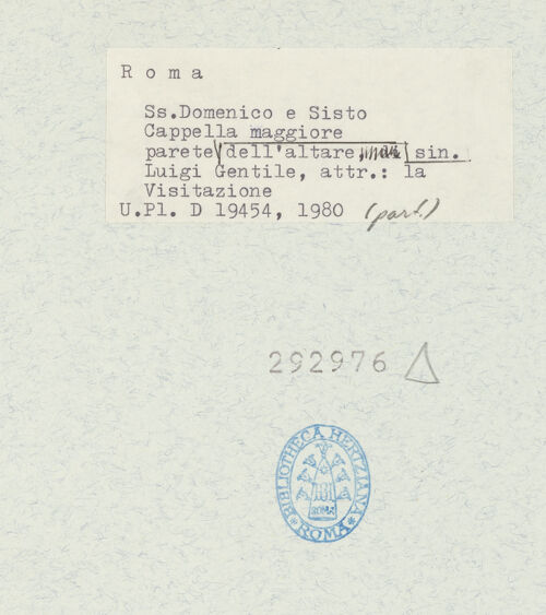 Rückseite von Bibliotheca Hertziana [https://www.deutsche-digitale-bibliothek.de/content/lizenzen/rv-fz/] Szenen aus dem Leben der MariaHeimsuchung - , bh292976_recto. Foto.