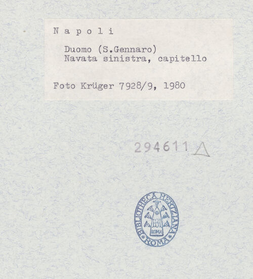 Rückseite von Krüger, Jürgen [https://www.deutsche-digitale-bibliothek.de/content/lizenzen/rv-fz/] DuomoNordseitenschiff (linkes Seitenschiff) - Kapitell des erstes Pfeilers, bh294611_recto. Foto: Krüger, Jürgen.