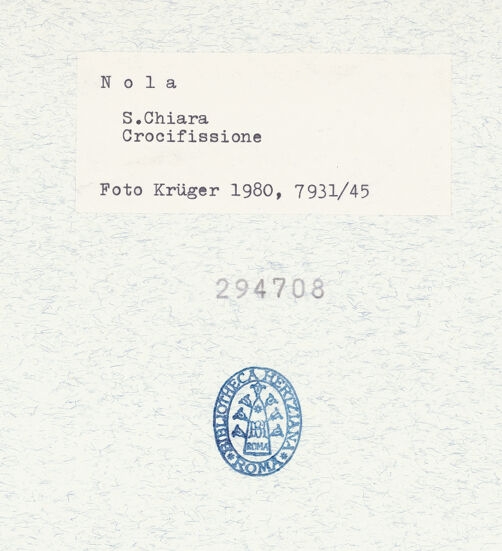 Rückseite von Krüger, Jürgen [https://www.deutsche-digitale-bibliothek.de/content/lizenzen/rv-fz/] Kreuzigung Christi - Gesamtansicht, bh294708_recto. Foto: Krüger, Jürgen.