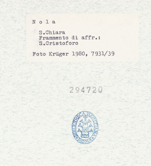 Rückseite von Krüger, Jürgen [https://www.deutsche-digitale-bibliothek.de/content/lizenzen/rv-fz/] Heiliger Christophorus - Gesamtansicht, bh294720_recto. Foto: Krüger, Jürgen.