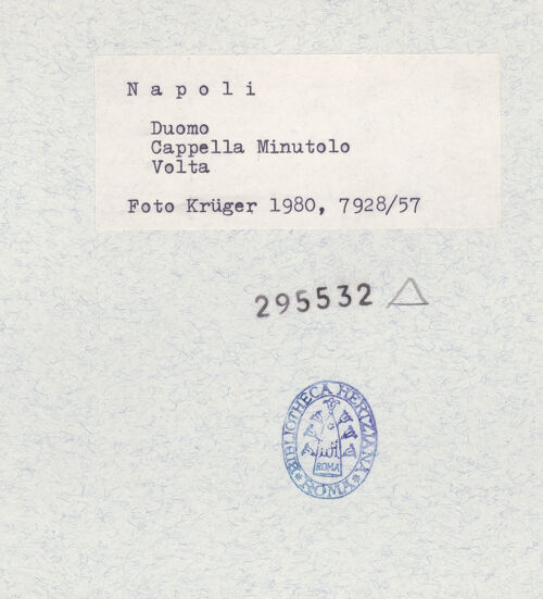 Rückseite von Krüger, Jürgen [https://www.deutsche-digitale-bibliothek.de/content/lizenzen/rv-fz/] Kirchenväter - Gewölbedekoration, bh295532_recto. Foto: Krüger, Jürgen.