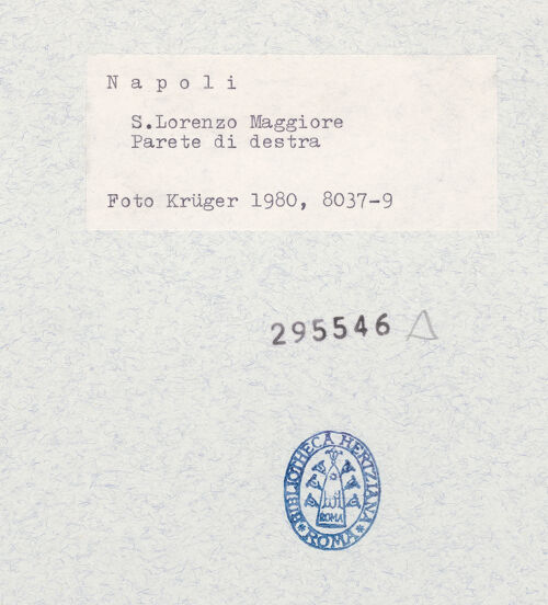 Rückseite von Krüger, Jürgen [https://www.deutsche-digitale-bibliothek.de/content/lizenzen/rv-fz/] San Lorenzo Maggiore - Südwand, Teilansicht, bh295546_recto. Foto: Krüger, Jürgen.