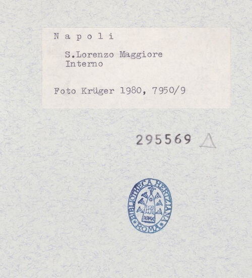 Rückseite von Krüger, Jürgen [https://www.deutsche-digitale-bibliothek.de/content/lizenzen/rv-fz/] San Lorenzo Maggiore - Chor und Chorumgang, bh295569_recto. Foto: Krüger, Jürgen.