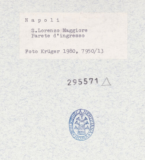 Rückseite von Krüger, Jürgen [https://www.deutsche-digitale-bibliothek.de/content/lizenzen/rv-fz/] San Lorenzo Maggiore - Innenfassade, bh295571_recto. Foto: Krüger, Jürgen.