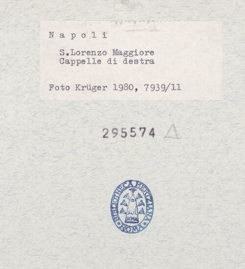 Rückseite von Krüger, Jürgen [https://www.deutsche-digitale-bibliothek.de/content/lizenzen/rv-fz/] San Lorenzo MaggioreSüdarkade - 4. - 6. Bogen, bh295574_recto. Foto: Krüger, Jürgen.