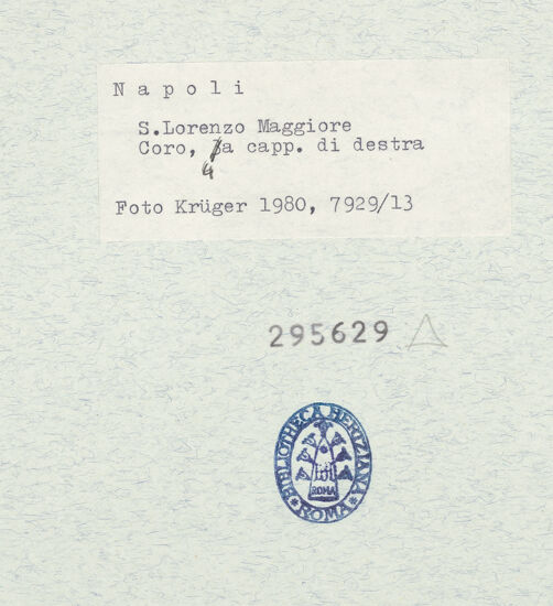 Rückseite von Krüger, Jürgen [https://www.deutsche-digitale-bibliothek.de/content/lizenzen/rv-fz/] San Lorenzo MaggioreVierte Südkapelle - Kapitell, bh295629_recto. Foto: Krüger, Jürgen.