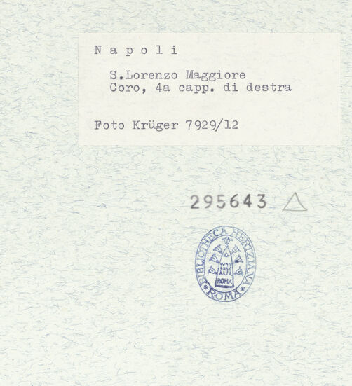 Rückseite von Krüger, Jürgen [https://www.deutsche-digitale-bibliothek.de/content/lizenzen/rv-fz/] San Lorenzo MaggioreVierte Südkapelle - Kapitell, bh295643_recto. Foto: Krüger, Jürgen.