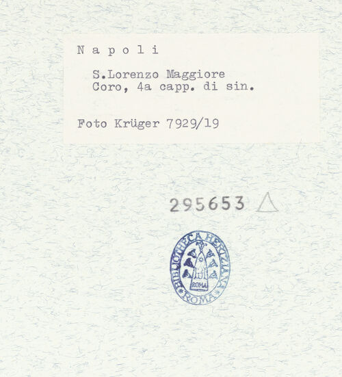 Rückseite von Krüger, Jürgen [https://www.deutsche-digitale-bibliothek.de/content/lizenzen/rv-fz/] San Lorenzo MaggioreVierte Nordkapelle - Detail des Wandpfeilers, bh295653_recto. Foto: Krüger, Jürgen.