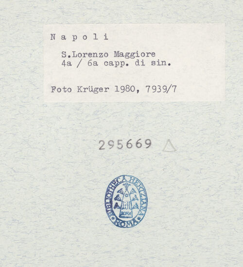 Rückseite von Krüger, Jürgen [https://www.deutsche-digitale-bibliothek.de/content/lizenzen/rv-fz/] San Lorenzo MaggioreNordarkade - 4. - 6. Bogen, bh295669_recto. Foto: Krüger, Jürgen.