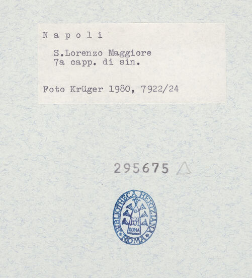 Rückseite von Krüger, Jürgen [https://www.deutsche-digitale-bibliothek.de/content/lizenzen/rv-fz/] San Lorenzo MaggioreSiebente Nordkapelle - Innenansicht, bh295675_recto. Foto: Krüger, Jürgen.