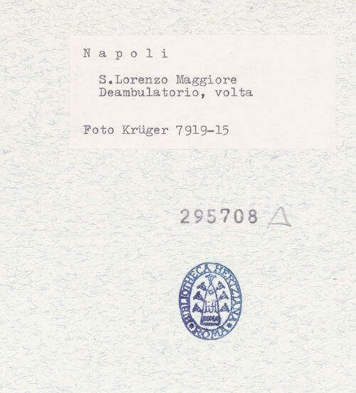 Rückseite von Krüger, Jürgen [https://www.deutsche-digitale-bibliothek.de/content/lizenzen/rv-fz/] San Lorenzo Maggiore - Gewölbe, bh295708_recto. Foto: Krüger, Jürgen.