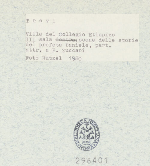 Rückseite von Getty Research Institute [https://www.deutsche-digitale-bibliothek.de/content/lizenzen/rv-ez/] Dekorationsprogramm mit Personifikationen und Szenen aus der Geschichte DanielsVon Putten umrahmte Kartusche mit der Darstellung der Astinenza - Gesamtansicht, bh296401_recto. Foto: Hutzel, Max.