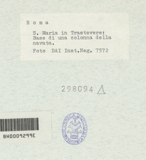 Rückseite von bh298094_recto