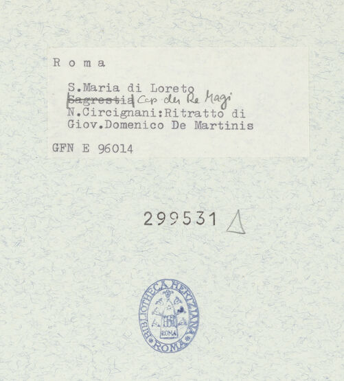 Rückseite von ICCD [https://www.deutsche-digitale-bibliothek.de/content/lizenzen/rv-ez/] KapellenausstattungJohannes der Täufer, ein heiliger Bischof sowie ein Porträt des Stifters - Detail: Stifterbildnis, bh299531_recto. Foto.