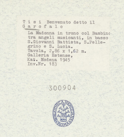 Rückseite von bh300904_recto