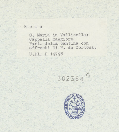 Rückseite von Bibliotheca Hertziana [https://www.deutsche-digitale-bibliothek.de/content/lizenzen/rv-fz/] Himmelfahrt und Krönung Mariens, begleitet von Engeln und Heiligen - Detail: linke Hälfte, bh302384_recto. Foto.