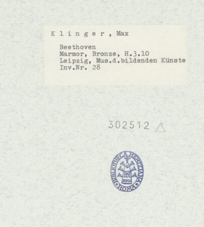 Rückseite von Museum der bildenden Künste [https://www.deutsche-digitale-bibliothek.de/content/lizenzen/rv-ez/] Beethoven - , bh302512_recto. Foto.