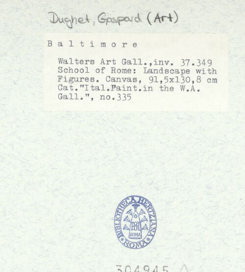 Rückseite von Boston Museum of Fine Arts [https://www.deutsche-digitale-bibliothek.de/content/lizenzen/rv-ez/] Landschaft mit Figuren - , bh304945_recto. Foto.