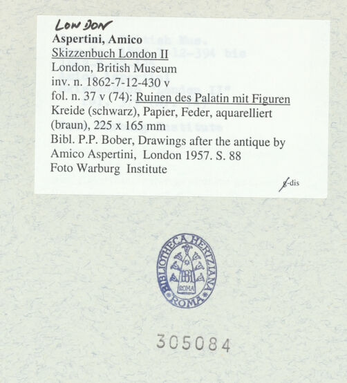 Rückseite von bh305084_recto