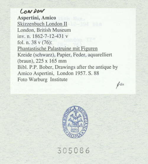 Rückseite von bh305086_recto