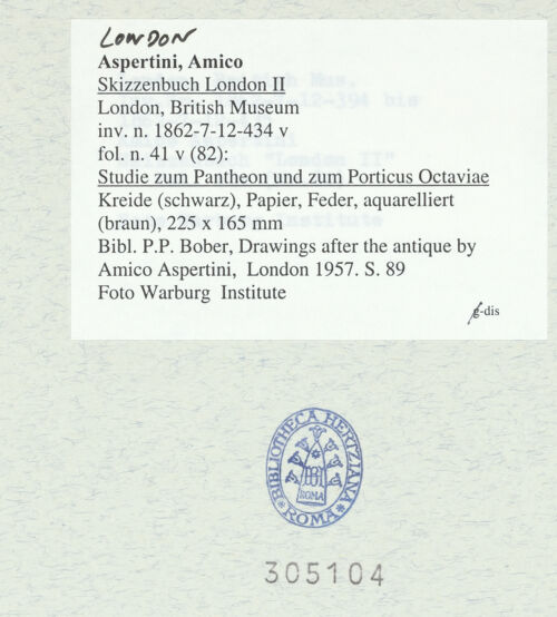 Rückseite von bh305104_recto