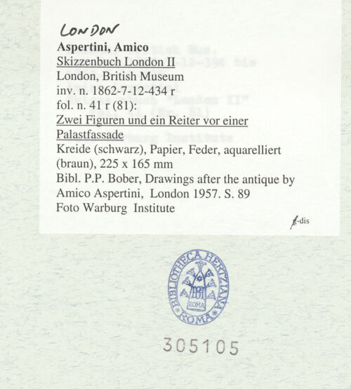 Rückseite von bh305105_recto