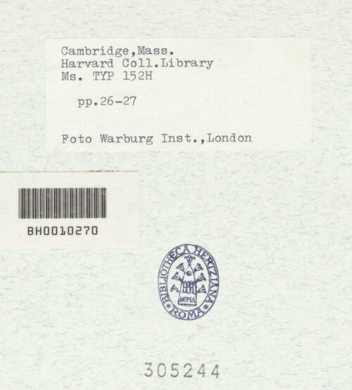 Rückseite von bh305244_recto