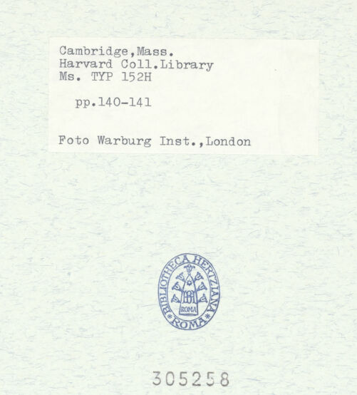 Rückseite von bh305258_recto