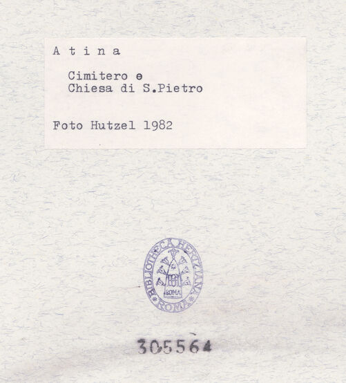 Rückseite von bh305564_recto