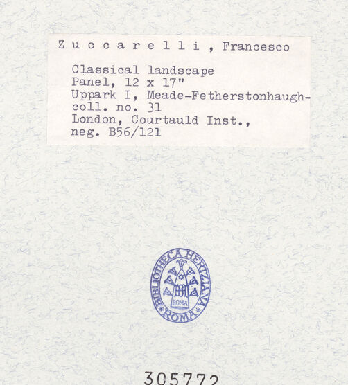 Rückseite von bh305772_recto