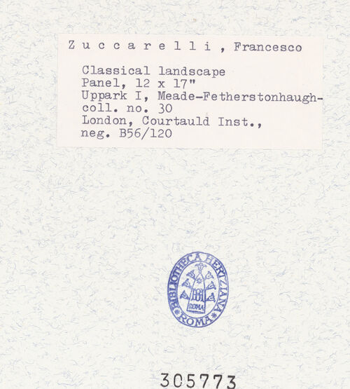 Rückseite von bh305773_recto